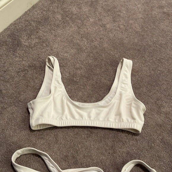 White Ribbed Bikini - Picture 6 of 6